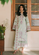 Shanaya By Mahnur Embroidered Lawn 3 Piece Unstitched Suit MN25SL D-HOORIYA