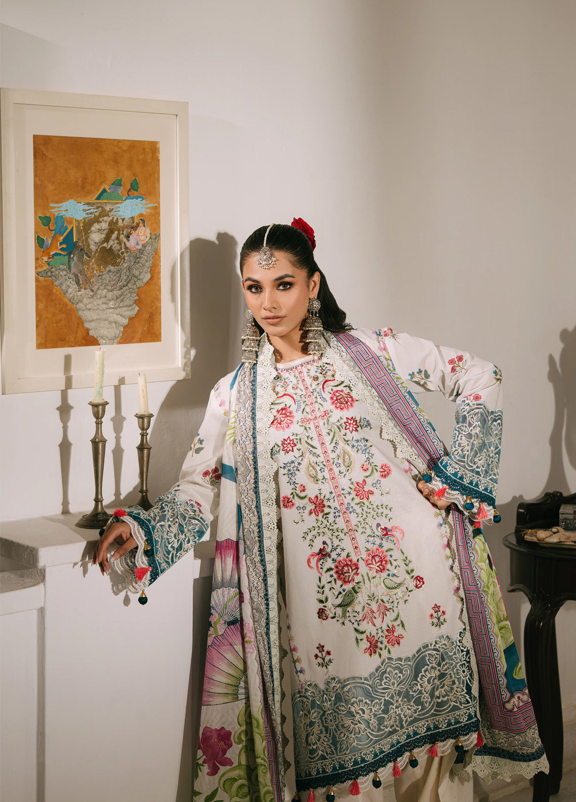 Shanaya By Mahnur Embroidered Lawn 3 Piece Unstitched Suit MN25SL D-RANGREZ Shanaya By Mahnur Embroidered Lawn 3 Piece Unstitched Suit MN25SL D-RANGREZ