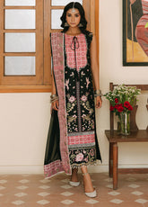 Shanaya By Mahnur Embroidered Lawn 3 Piece Unstitched Suit MN25SL D-ZARINA