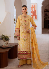 Shanaya By Mahnur Luxury Embroidered Lawn 3 Piece Unstitched Suit MN26SL D-SN-01 SAHAR