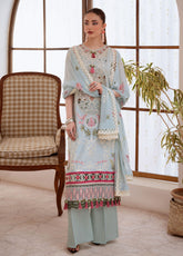 Shanaya By Mahnur Luxury Embroidered Lawn 3 Piece Unstitched Suit MN26SL D-SN-02 LARAIB