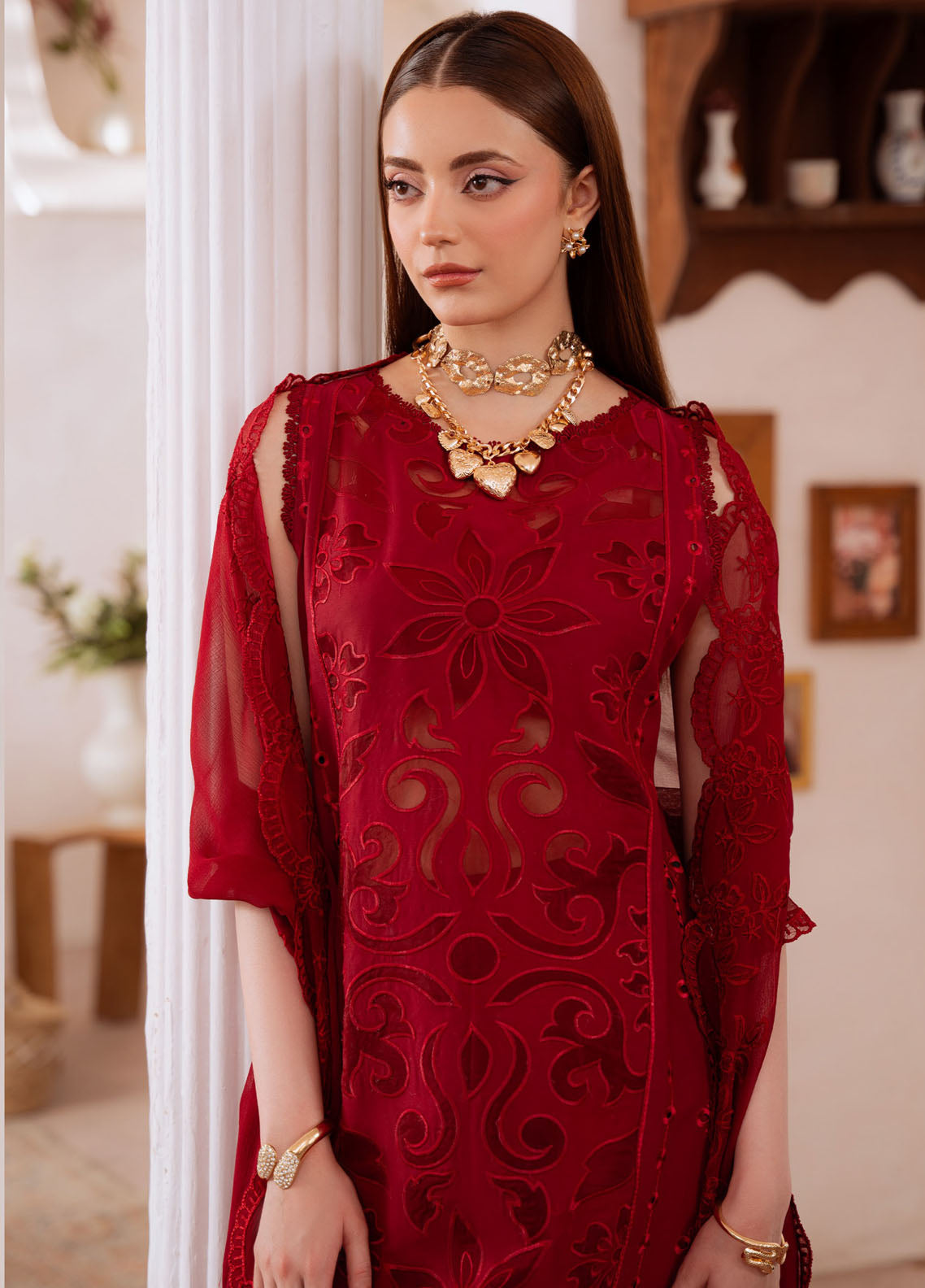 Shanaya By Mahnur Luxury Embroidered Lawn 3 Piece Unstitched Suit MN26SL D-SN-05 AYNOOR Shanaya By Mahnur Luxury Embroidered Lawn 3 Piece Unstitched Suit MN26SL D-SN-05 AYNOOR