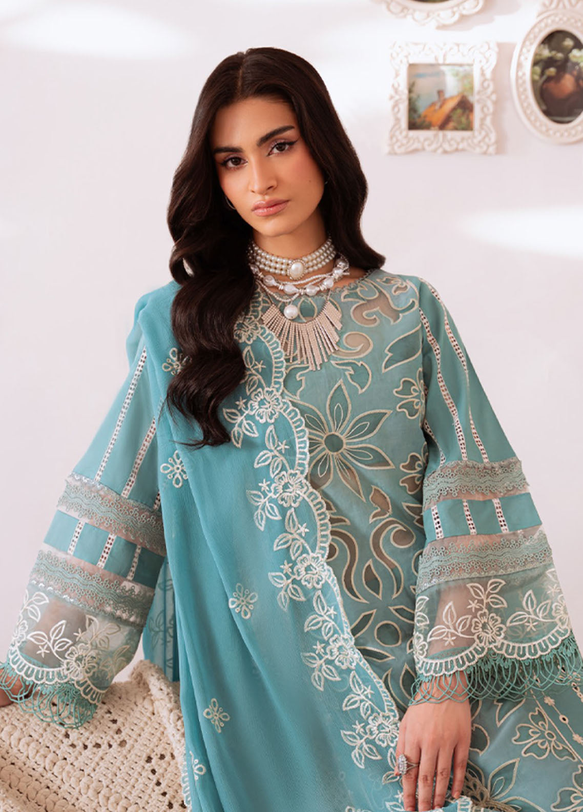 Shanaya By Mahnur Luxury Embroidered Lawn 3 Piece Unstitched Suit MN26SL D-SN-06 HALA Shanaya By Mahnur Luxury Embroidered Lawn 3 Piece Unstitched Suit MN26SL D-SN-06 HALA
