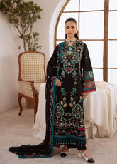 Shanaya By Mahnur Luxury Embroidered Lawn 3 Piece Unstitched Suit MN26SL D-SN-08 IJLAAL
