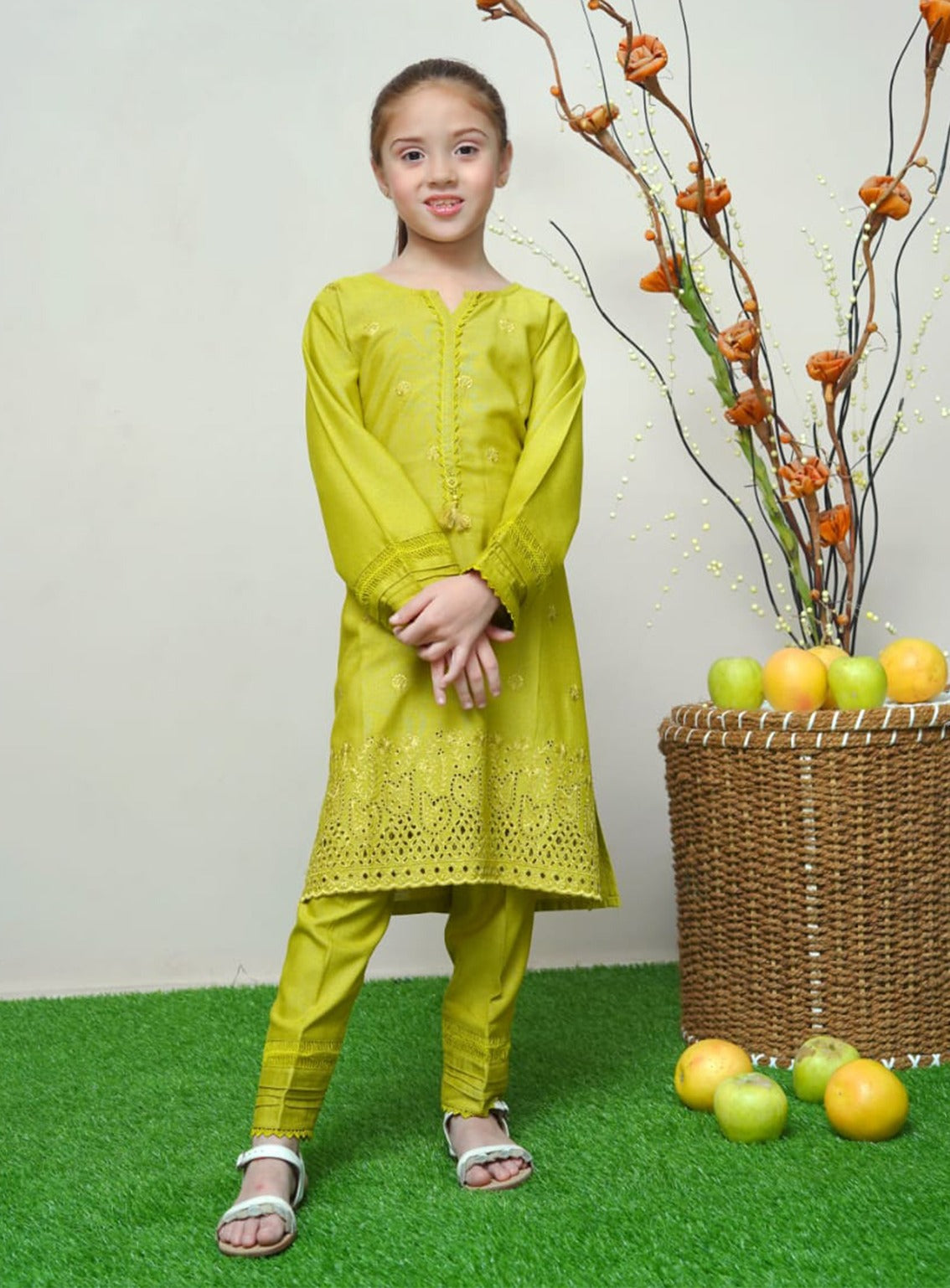 Shanzey Chikankari Embroidered Karandi 2 Piece Girls Stitched Suit S24C2P SHK-WK14 Shanzey Chikankari Embroidered Karandi 2 Piece Girls Stitched Suit S24C2P SHK-WK14