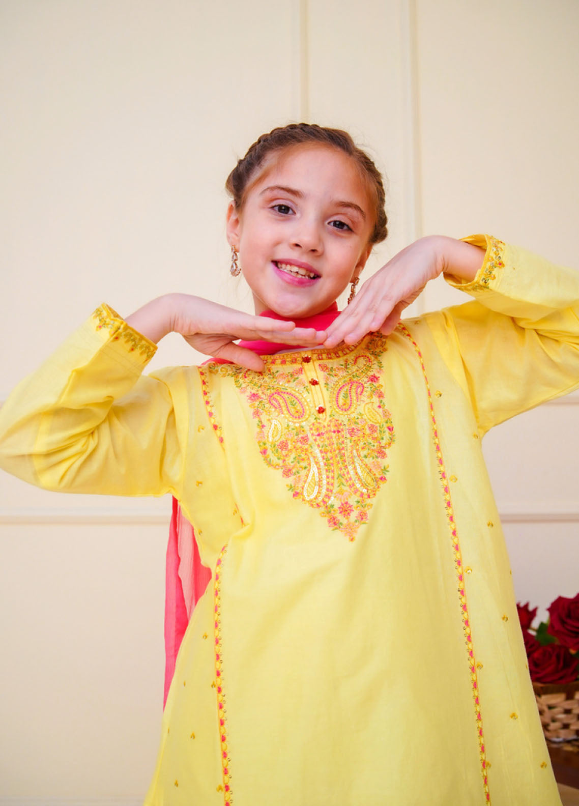 Shanzey Embroidered Cambric Suits Stitched 3 Piece For Girls S25EC SHK-4601 Shanzey Embroidered Cambric Suits Stitched 3 Piece For Girls S25EC SHK-4601