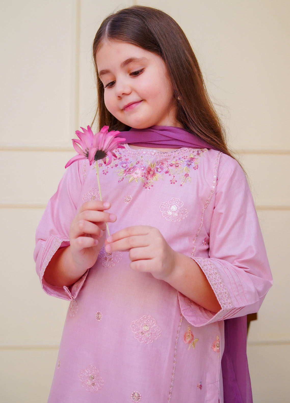 Shanzey Embroidered Cambric Suits Stitched 3 Piece For Girls S25EC SHK-4608 Shanzey Embroidered Cambric Suits Stitched 3 Piece For Girls S25EC SHK-4608