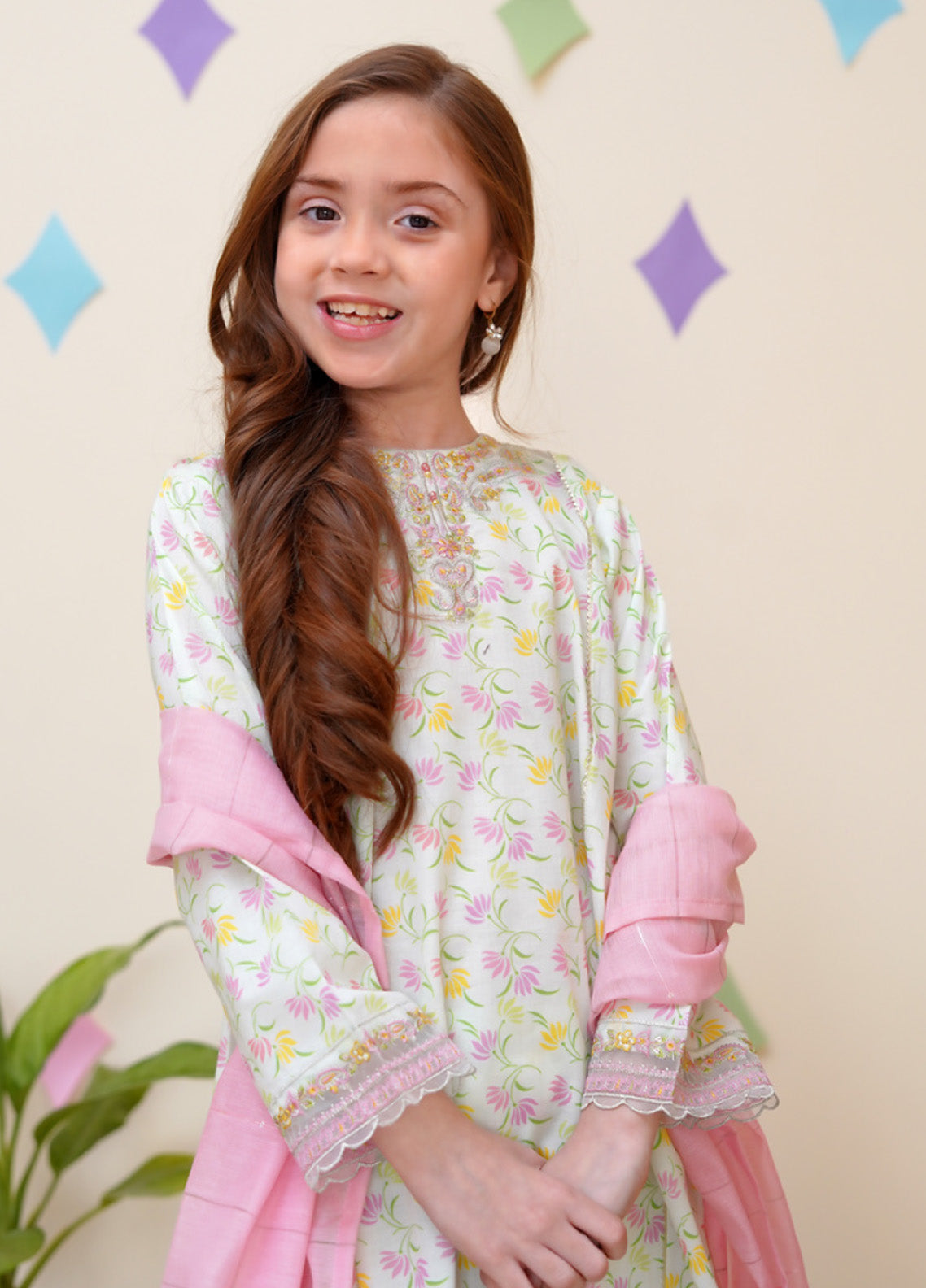 Shanzey Embroidered Cotton 3 Piece Girls Stitched Suit S24SCO SHK-3403 Shanzey Embroidered Cotton 3 Piece Girls Stitched Suit S24SCO SHK-3403