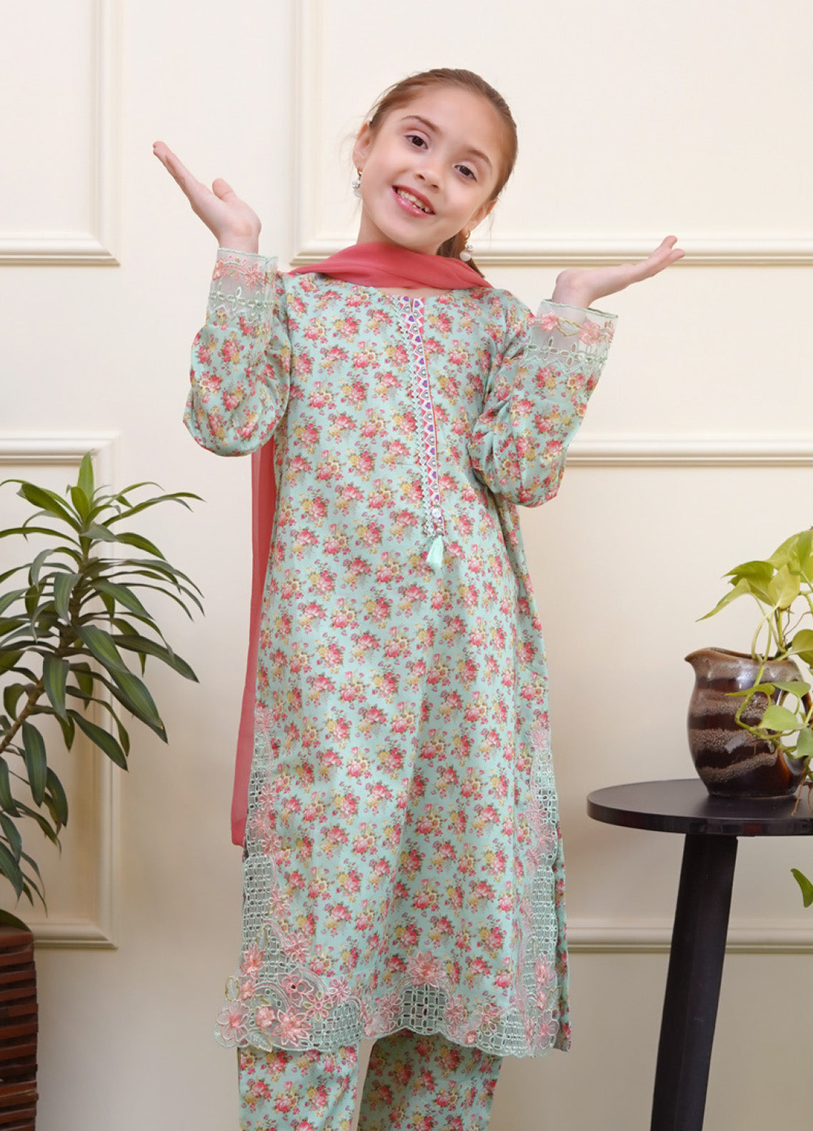 Shanzey Embroidered Lawn 3 Piece Girls Stitched Suit S24SCW SHK-3704 Shanzey Embroidered Lawn 3 Piece Girls Stitched Suit S24SCW SHK-3704