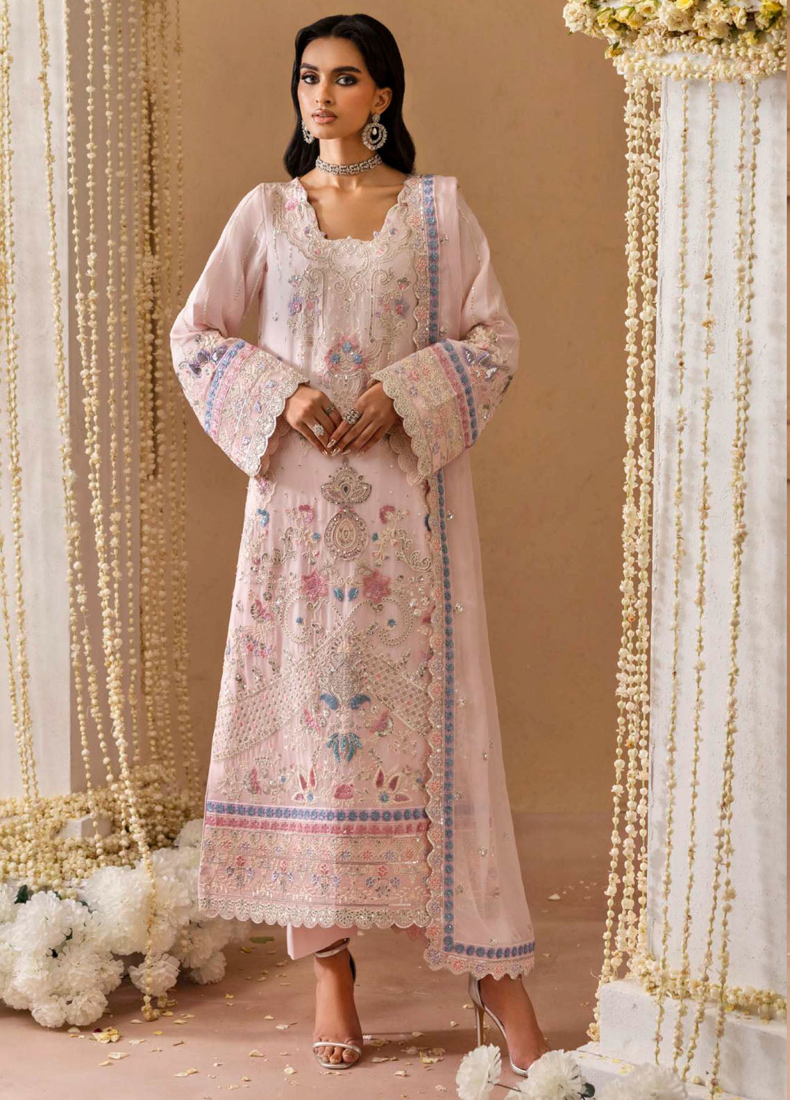 Sheherzadi By Emaan Adeel Formals Embroidered Chiffon 3 Piece Unstitched Suit EA25SCF D-GULREZ Sheherzadi By Emaan Adeel Formals Embroidered Chiffon 3 Piece Unstitched Suit EA25SCF D-GULREZ