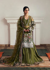 Shehnai By Afrozeh Embroidered Net 3 Piece Unstitched Suit AF25SWF D-04 ZOON