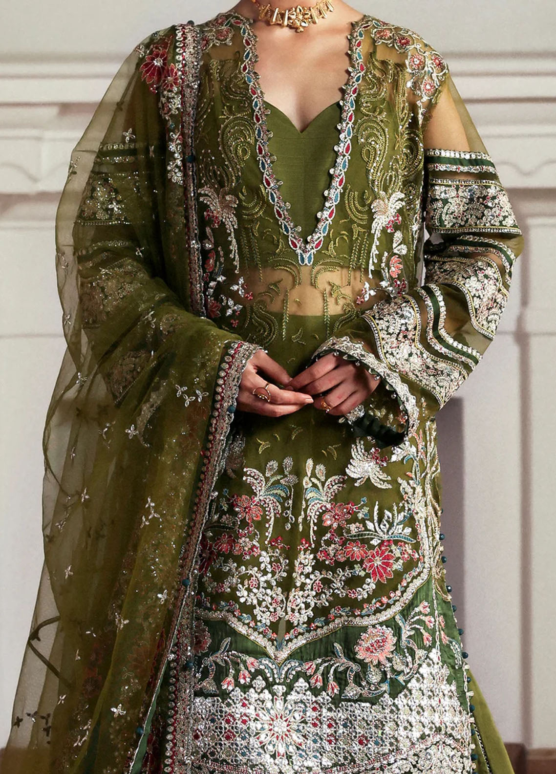 Shehnai By Afrozeh Embroidered Net 3 Piece Unstitched Suit AF25SWF D-04 ZOON Shehnai By Afrozeh Embroidered Net 3 Piece Unstitched Suit AF25SWF D-04 ZOON