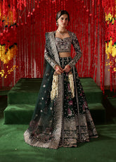 Shehnai By Afrozeh Embroidered Organza 3 Piece Unstitched Suit AF25SWF D-01 SHONGLAM