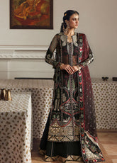 Shehnai By Afrozeh Embroidered Organza 3 Piece Unstitched Suit AF25SWF D-08 DHANAK