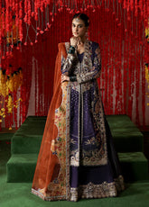 Shehnai By Afrozeh Embroidered Raw Silk 3 Piece Unstitched Suit AF25SWF D-06 GULNAAR