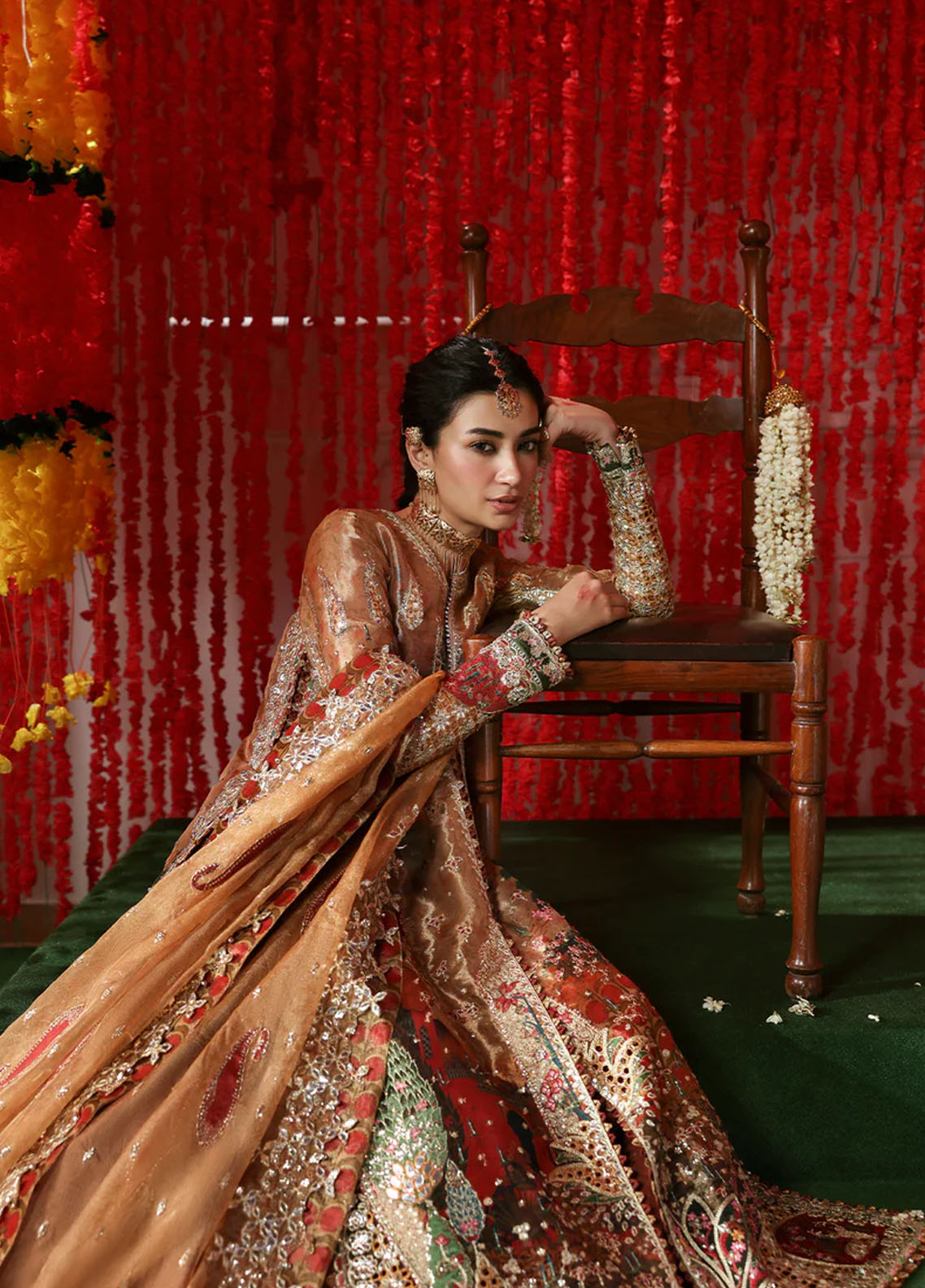 Shehnai By Afrozeh Embroidered Tissue Zari 3 Piece Unstitched Suit AF25SWF D-07 POSHNA Shehnai By Afrozeh Embroidered Tissue Zari 3 Piece Unstitched Suit AF25SWF D-07 POSHNA
