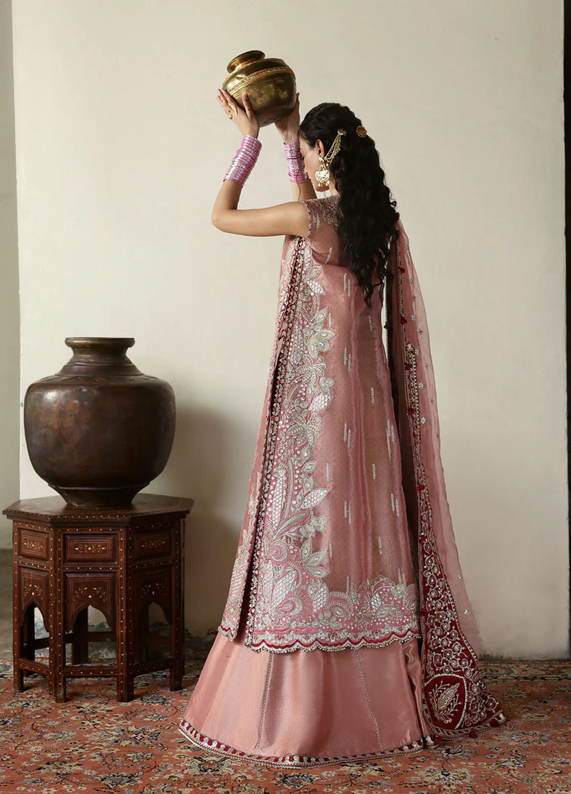 Shehnai By Afrozeh Embroidered Tissue Zari 3 Piece Unstitched Suit AF25SWF D-09 ROSHAAN Shehnai By Afrozeh Embroidered Tissue Zari 3 Piece Unstitched Suit AF25SWF D-09 ROSHAAN