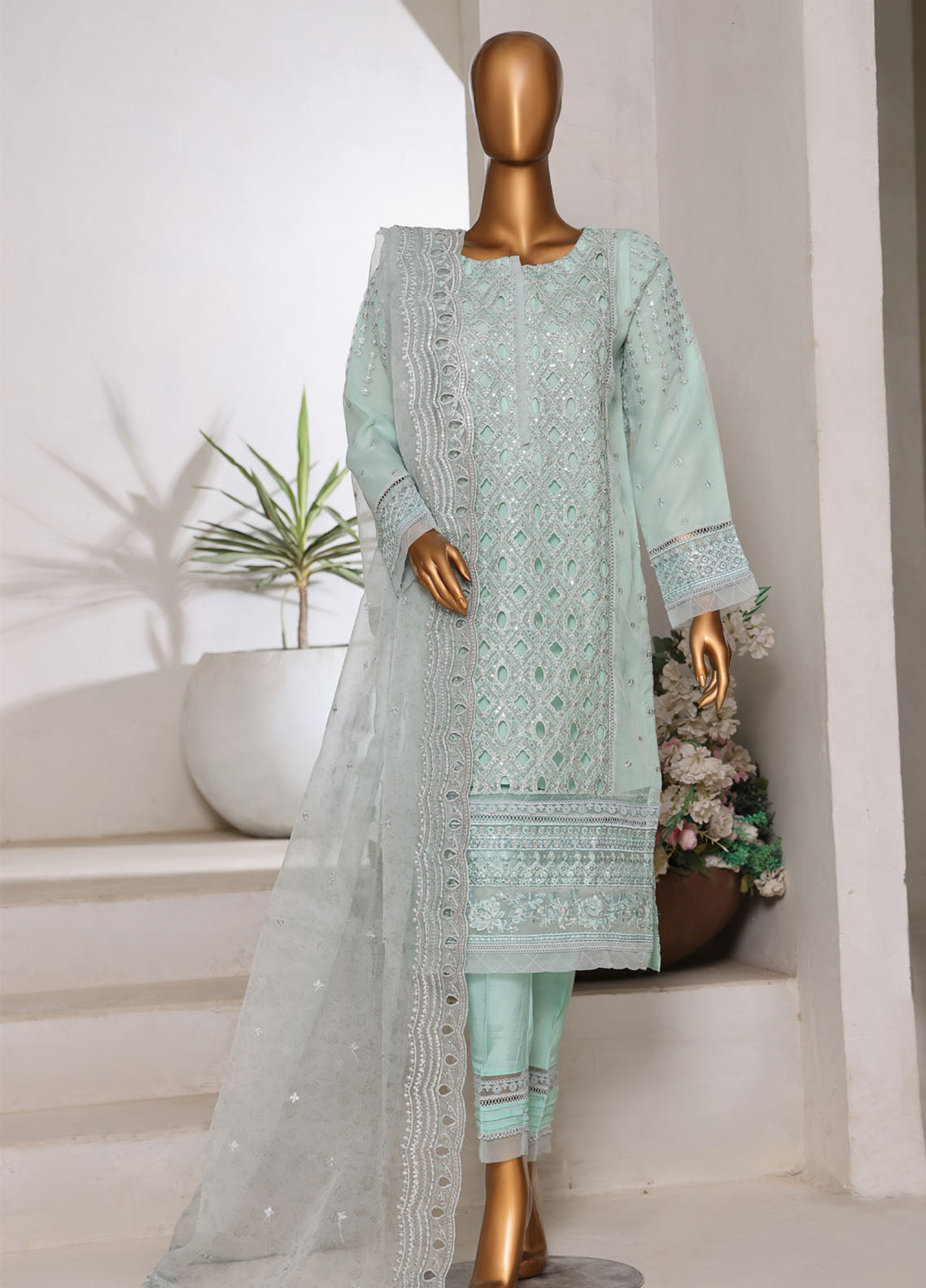 Shehnai By Schick Formals Embroidered Organza 3 Piece Stitched Suit SDH25SFEO D-02 Shehnai By Schick Formals Embroidered Organza 3 Piece Stitched Suit SDH25SFEO D-02