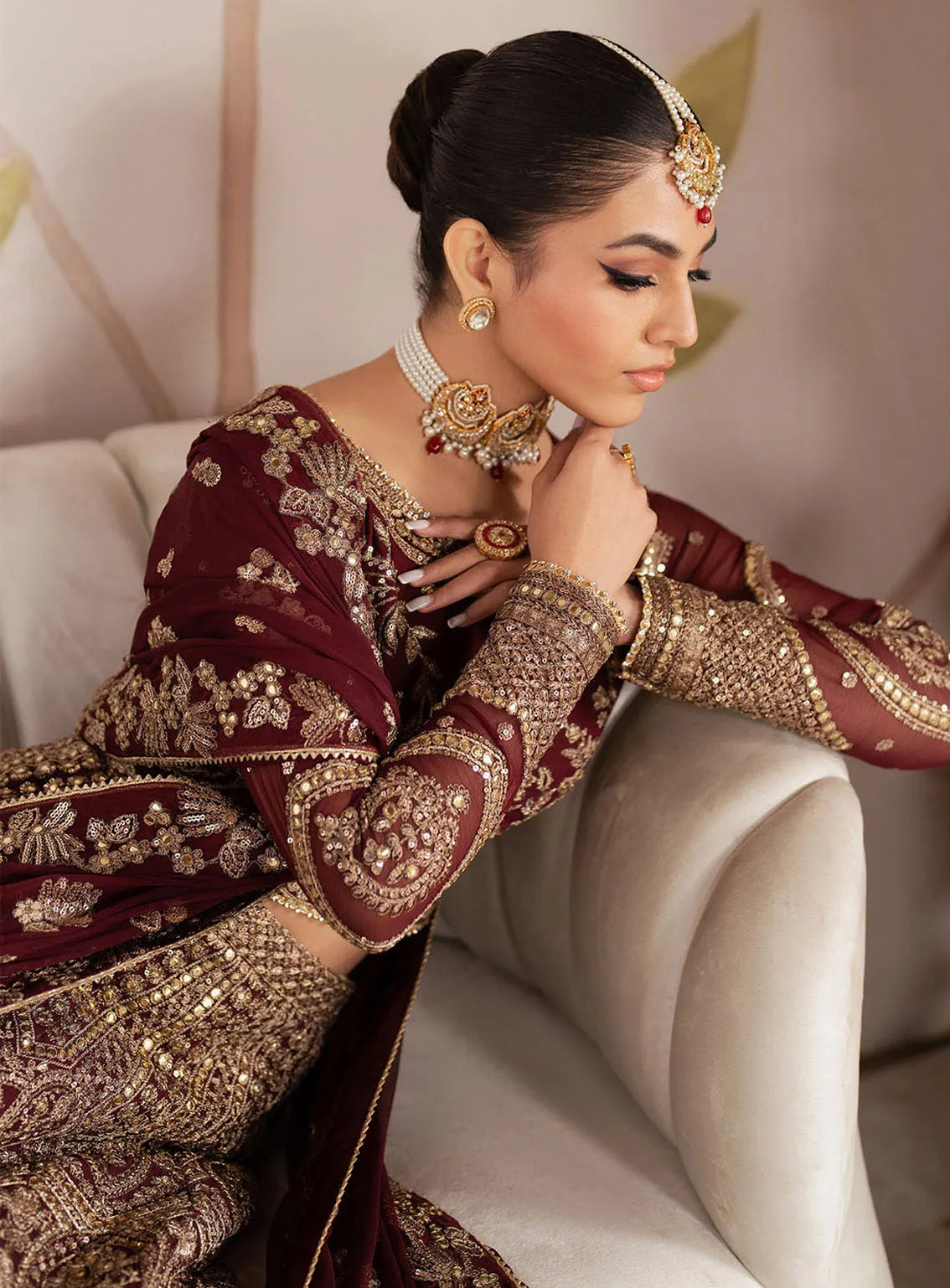 Shehnai By Zarif Embroidered Chiffon 3 Piece Unstitched Suit AF24SLWE D-ZS-05 SHEESHAM Shehnai By Zarif Embroidered Chiffon 3 Piece Unstitched Suit AF24SLWE D-ZS-05 SHEESHAM