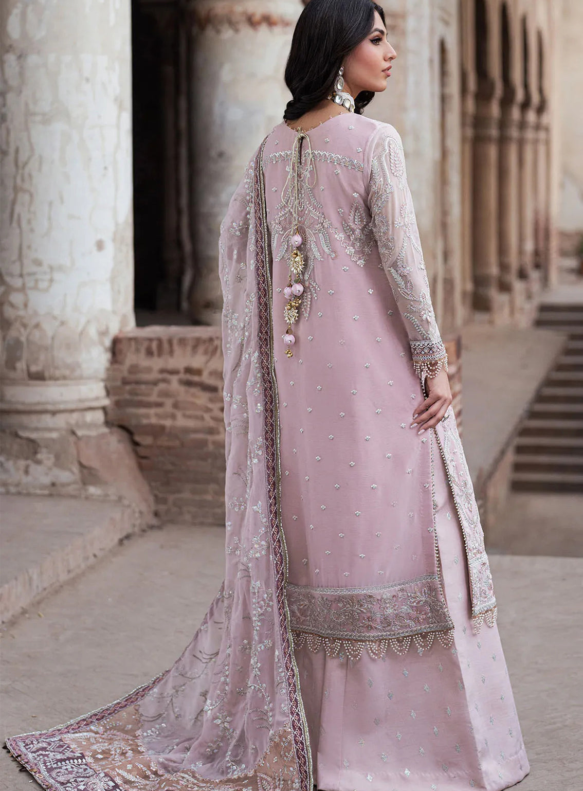 Shehnai By Zarif Embroidered Chiffon 3 Piece Unstitched Suit AF24SLWE D-ZS-07 MANARA Shehnai By Zarif Embroidered Chiffon 3 Piece Unstitched Suit AF24SLWE D-ZS-07 MANARA