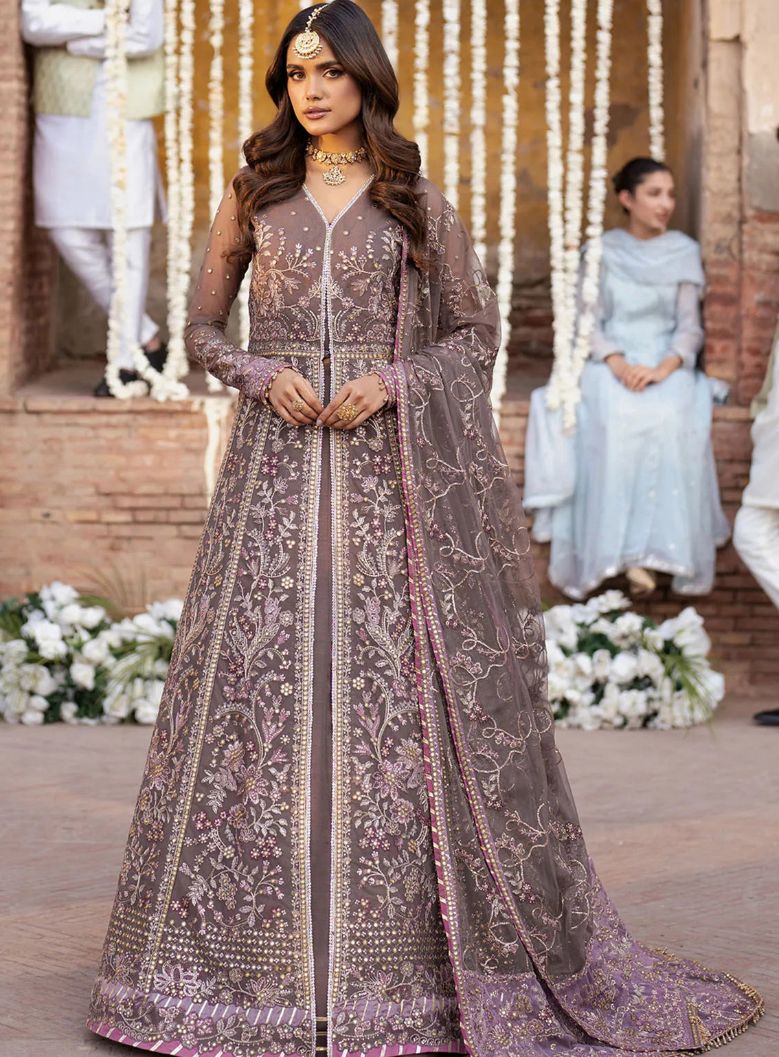 Shehnai By Zarif Embroidered Net 3 Piece Unstitched Suit AF24SLWE D-ZS-02 NOOR Shehnai By Zarif Embroidered Net 3 Piece Unstitched Suit AF24SLWE D-ZS-02 NOOR