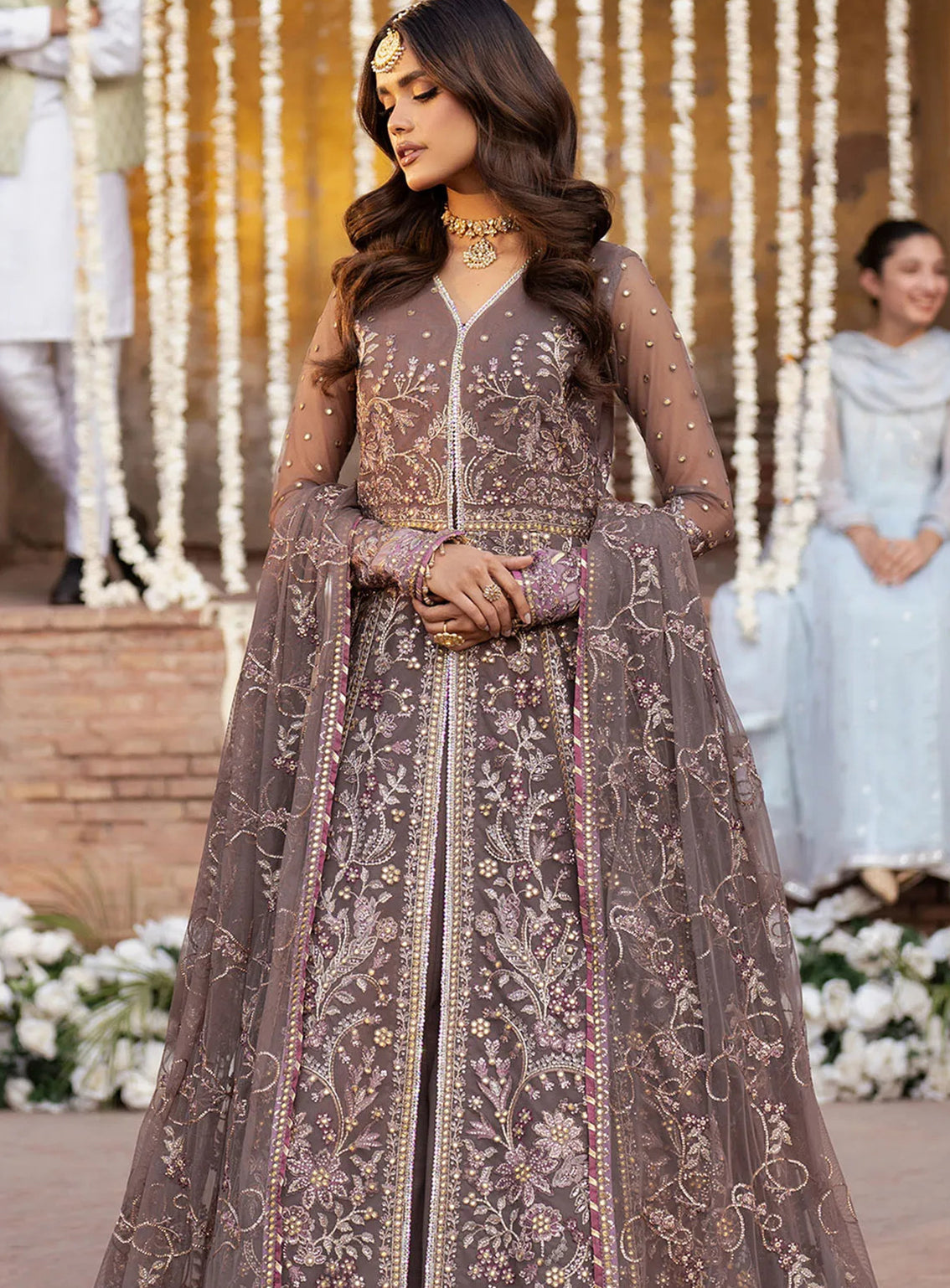 Shehnai By Zarif Embroidered Net 3 Piece Unstitched Suit AF24SLWE D-ZS-02 NOOR Shehnai By Zarif Embroidered Net 3 Piece Unstitched Suit AF24SLWE D-ZS-02 NOOR