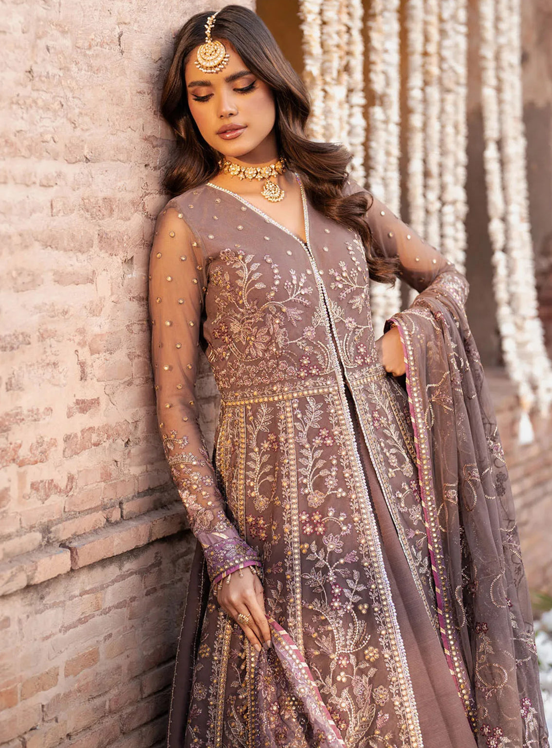 Shehnai By Zarif Embroidered Net 3 Piece Unstitched Suit AF24SLWE D-ZS-02 NOOR Shehnai By Zarif Embroidered Net 3 Piece Unstitched Suit AF24SLWE D-ZS-02 NOOR