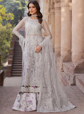 Shehnai By Zarif Embroidered Net 3 Piece Unstitched Suit AF24SLWE D-ZS-04 BARSHA