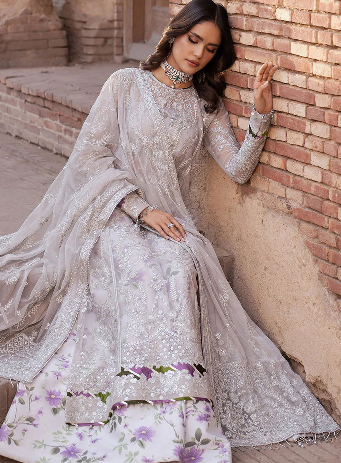 Shehnai By Zarif Embroidered Net 3 Piece Unstitched Suit AF24SLWE D-ZS-04 BARSHA Shehnai By Zarif Embroidered Net 3 Piece Unstitched Suit AF24SLWE D-ZS-04 BARSHA