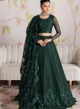 Shehnai By Zarif Embroidered Net 3 Piece Unstitched Suit AF24SLWE D-ZS-08 MEESAM
