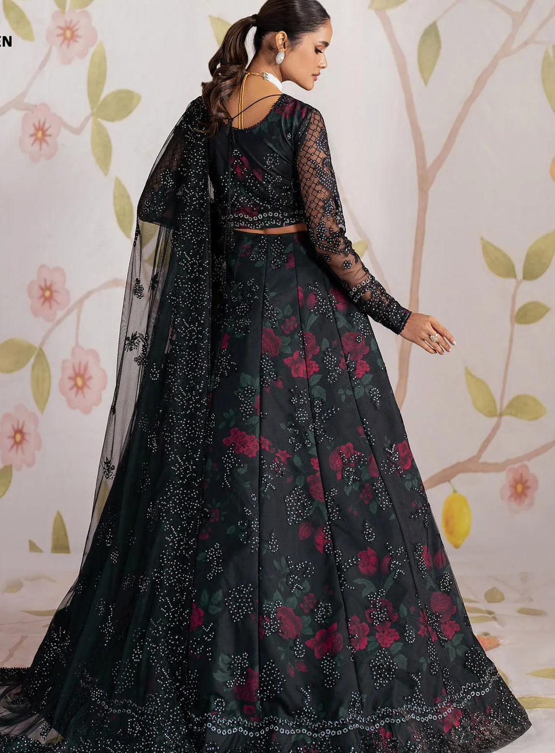 Shehnai By Zarif Embroidered Net 3 Piece Unstitched Suit AF24SLWE D-ZS-09 HANEEN Shehnai By Zarif Embroidered Net 3 Piece Unstitched Suit AF24SLWE D-ZS-09 HANEEN