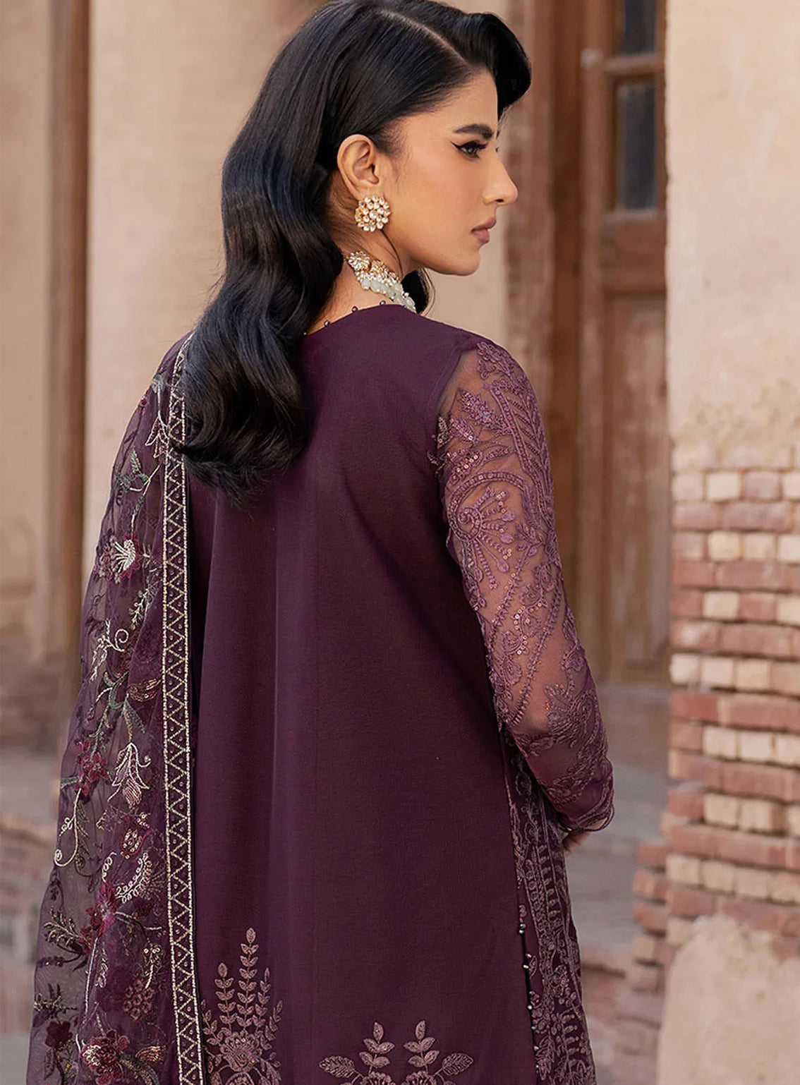 Shehnai By Zarif Embroidered Net 3 Piece Unstitched Suit AF24SLWE D-ZS-10 SEMRIA Shehnai By Zarif Embroidered Net 3 Piece Unstitched Suit AF24SLWE D-ZS-10 SEMRIA