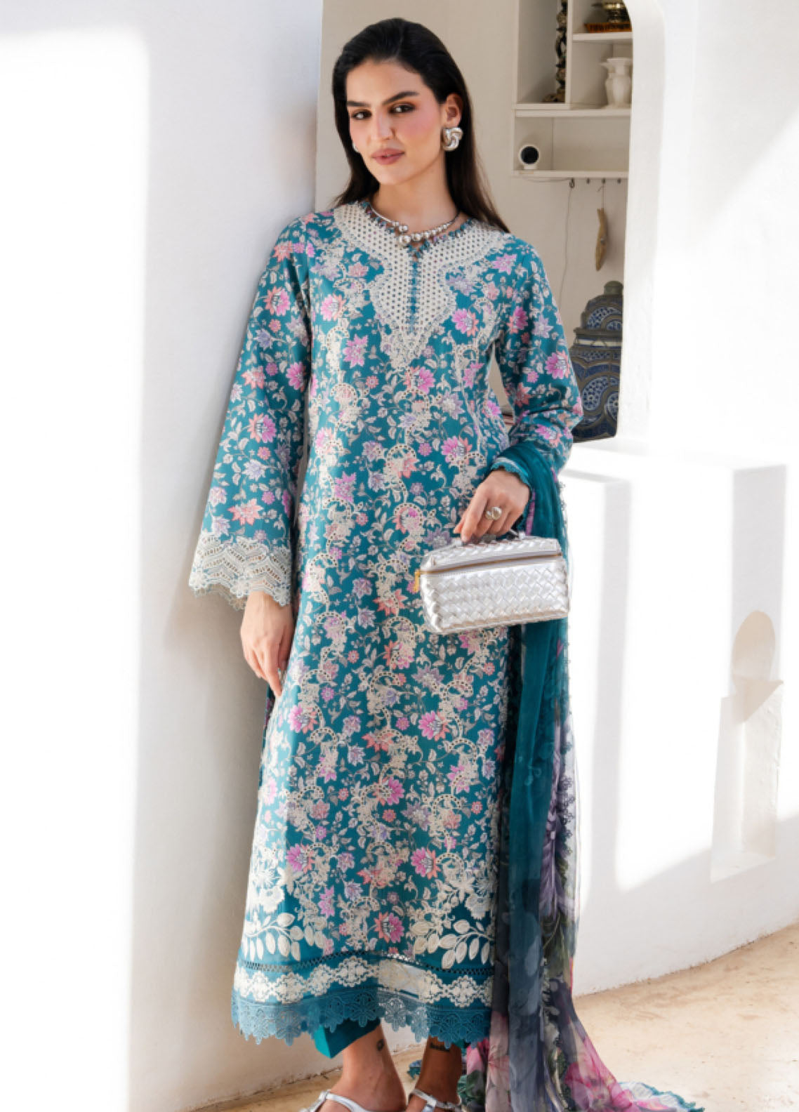 Shezlin By Aabyaan Chikankari Lawn 3 Piece Unstitched Suit ABY26SCE D-AZ-01 AVERRA Shezlin By Aabyaan Chikankari Lawn 3 Piece Unstitched Suit ABY26SCE D-AZ-01 AVERRA