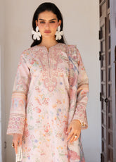 Shezlin By Aabyaan Chikankari Lawn 3 Piece Unstitched Suit ABY26SCE D-AZ-04 SERENE