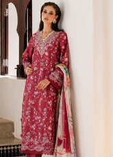 Shezlin By Aabyaan Chikankari Lawn 3 Piece Unstitched Suit ABY26SCE D-AZ-06 AMARA