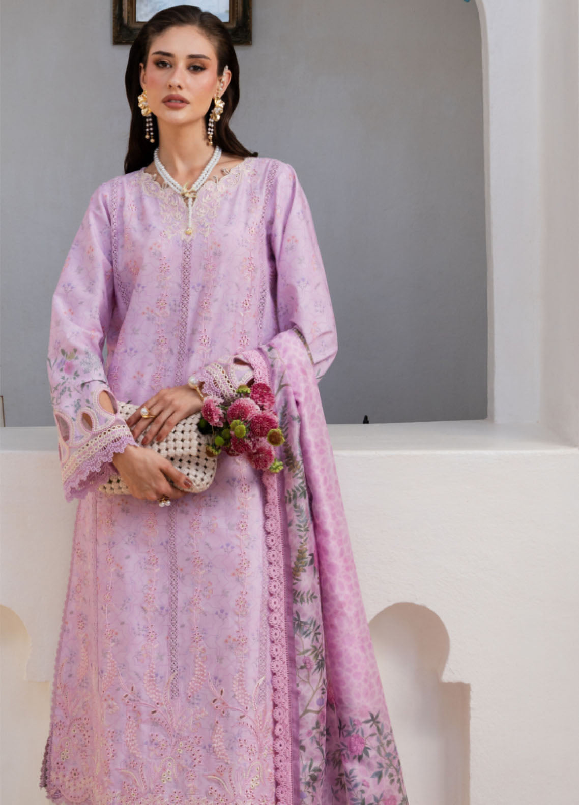 Shezlin By Aabyaan Chikankari Lawn 3 Piece Unstitched Suit ABY26SCE D-AZ-11 ELOWEN Shezlin By Aabyaan Chikankari Lawn 3 Piece Unstitched Suit ABY26SCE D-AZ-11 ELOWEN