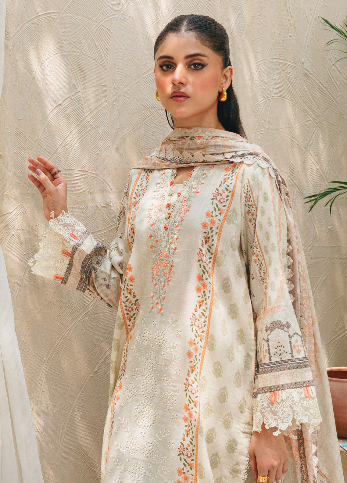 Shezlin By Aabyaan Embroidered Chikankari 3 Piece Unstitched Suit ABY24S D-AF-03 NEHIR Shezlin By Aabyaan Embroidered Chikankari 3 Piece Unstitched Suit ABY24S D-AF-03 NEHIR