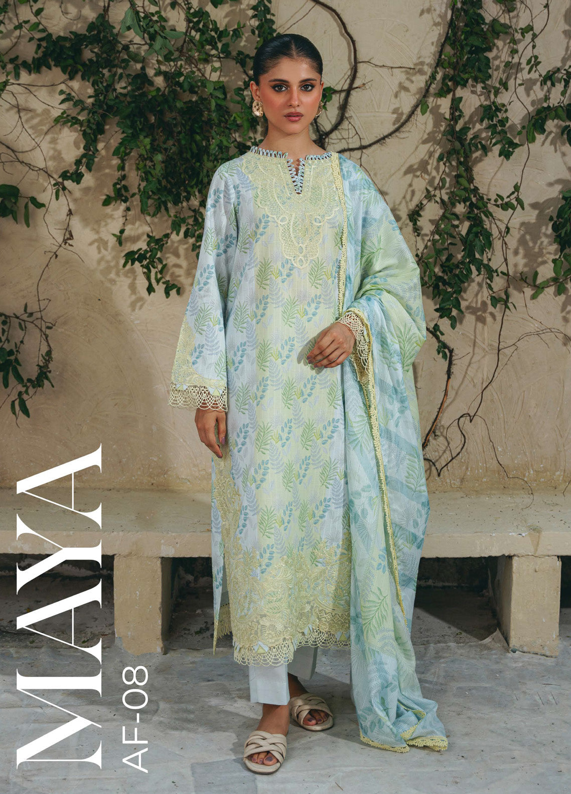 Shezlin By Aabyaan Embroidered Chikankari 3 Piece Unstitched Suit ABY24S D-AF-08 MAYA Shezlin By Aabyaan Embroidered Chikankari 3 Piece Unstitched Suit ABY24S D-AF-08 MAYA