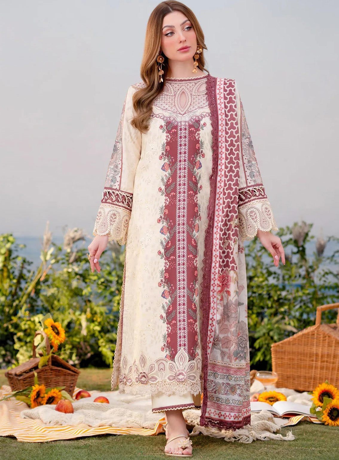 Shezlin By Aabyaan Embroidered Chikankari 3 Piece Unstitched Suit ABY25S D-AR-06 ASENA Shezlin By Aabyaan Embroidered Chikankari 3 Piece Unstitched Suit ABY25S D-AR-06 ASENA
