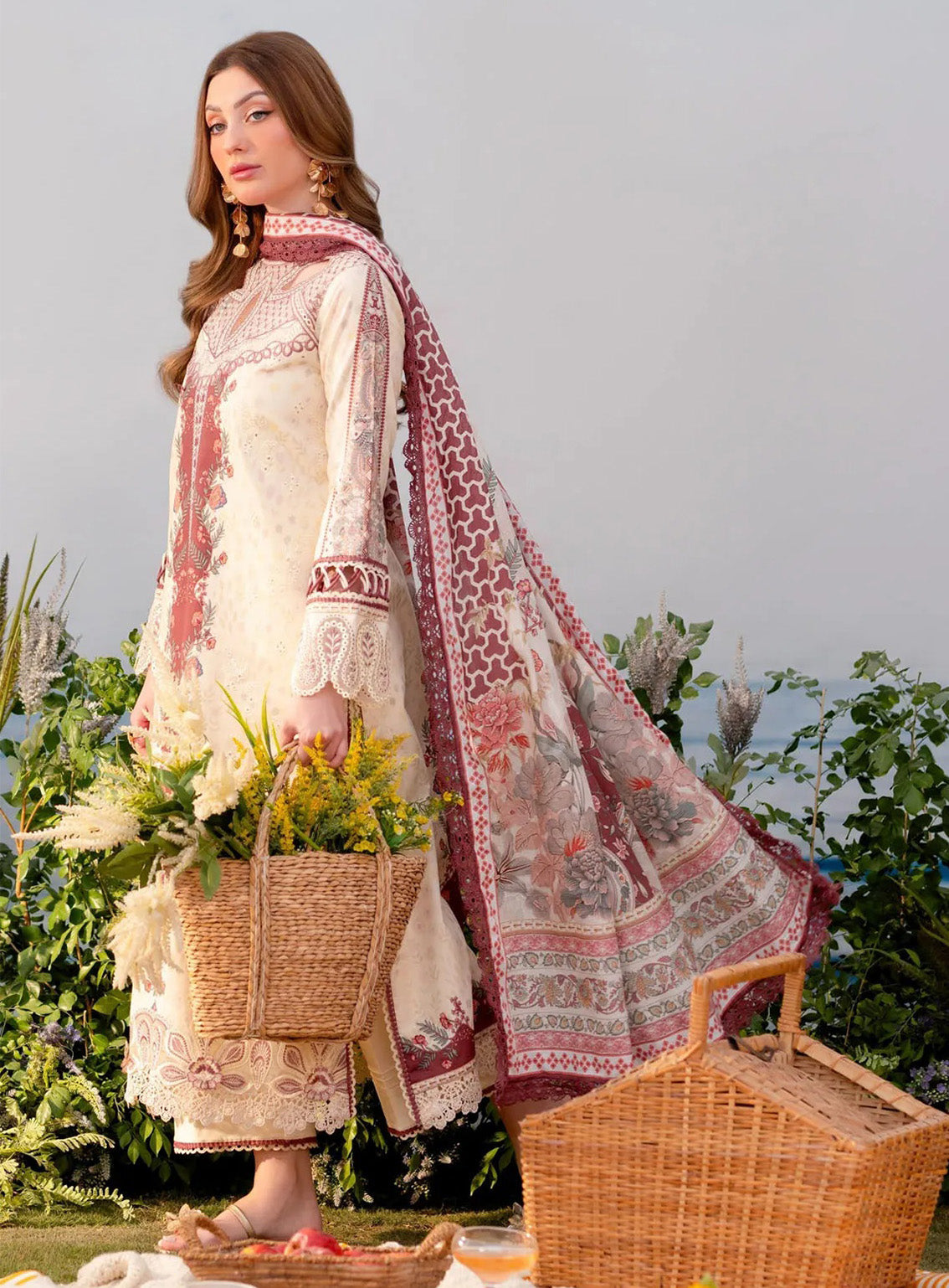Shezlin By Aabyaan Embroidered Chikankari 3 Piece Unstitched Suit ABY25S D-AR-06 ASENA Shezlin By Aabyaan Embroidered Chikankari 3 Piece Unstitched Suit ABY25S D-AR-06 ASENA