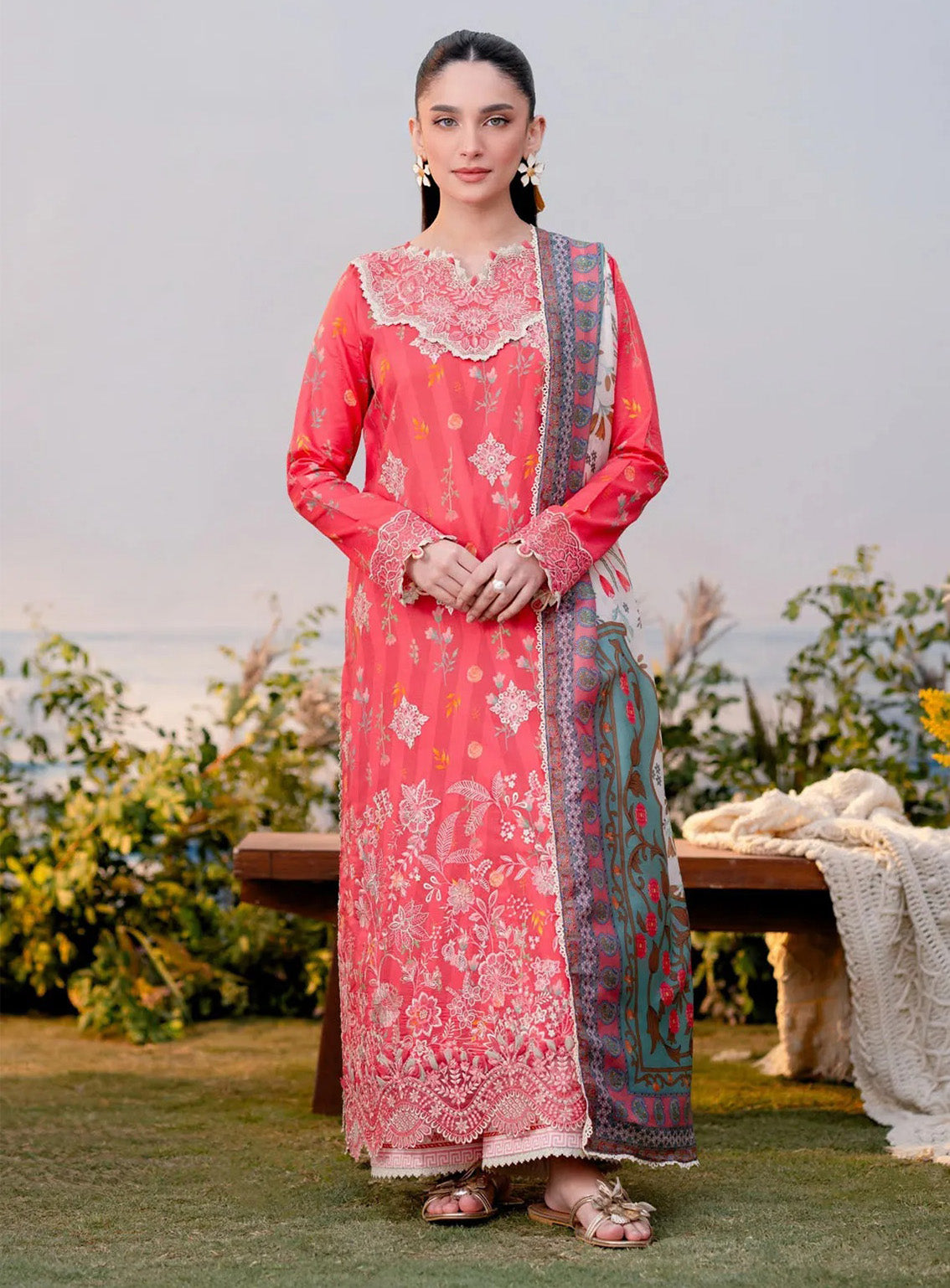 Shezlin By Aabyaan Embroidered Chikankari 3 Piece Unstitched Suit ABY25S D-AR-07 MIRAN Shezlin By Aabyaan Embroidered Chikankari 3 Piece Unstitched Suit ABY25S D-AR-07 MIRAN