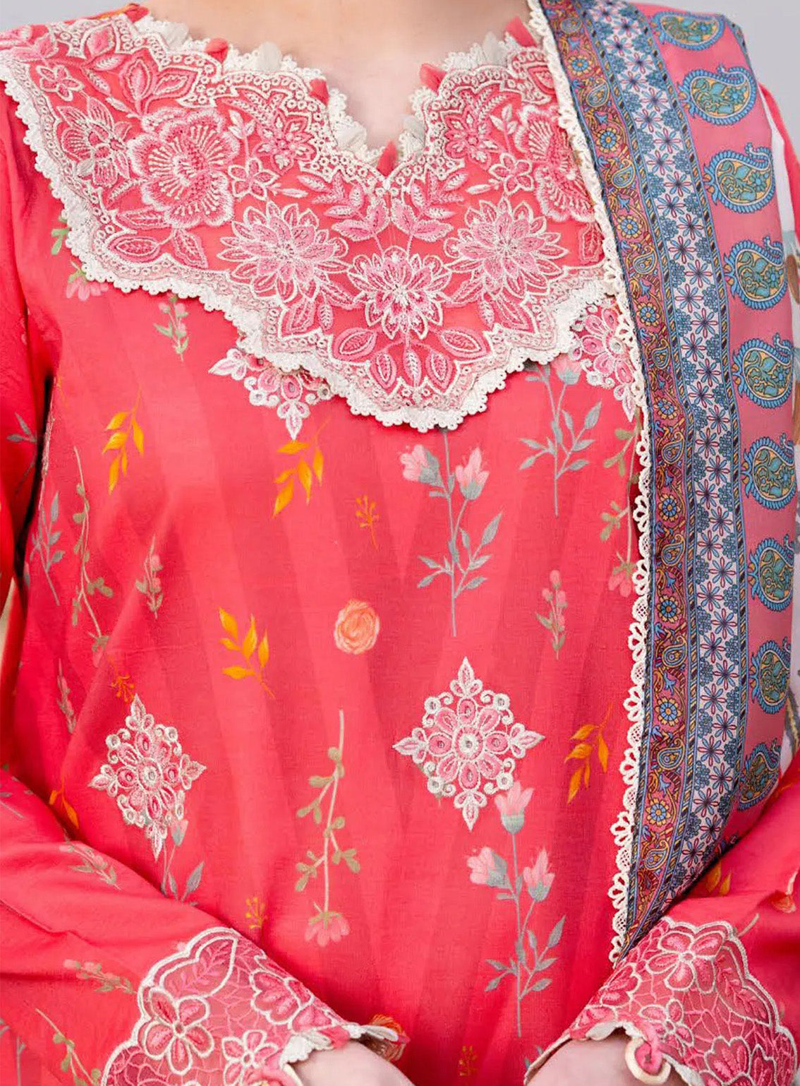 Shezlin By Aabyaan Embroidered Chikankari 3 Piece Unstitched Suit ABY25S D-AR-07 MIRAN Shezlin By Aabyaan Embroidered Chikankari 3 Piece Unstitched Suit ABY25S D-AR-07 MIRAN