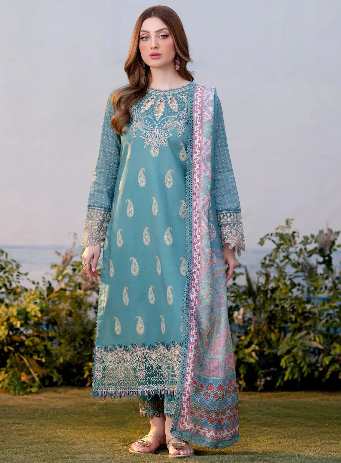 Shezlin By Aabyaan Embroidered Chikankari 3 Piece Unstitched Suit ABY25S D-AR-08 SIBEL Shezlin By Aabyaan Embroidered Chikankari 3 Piece Unstitched Suit ABY25S D-AR-08 SIBEL