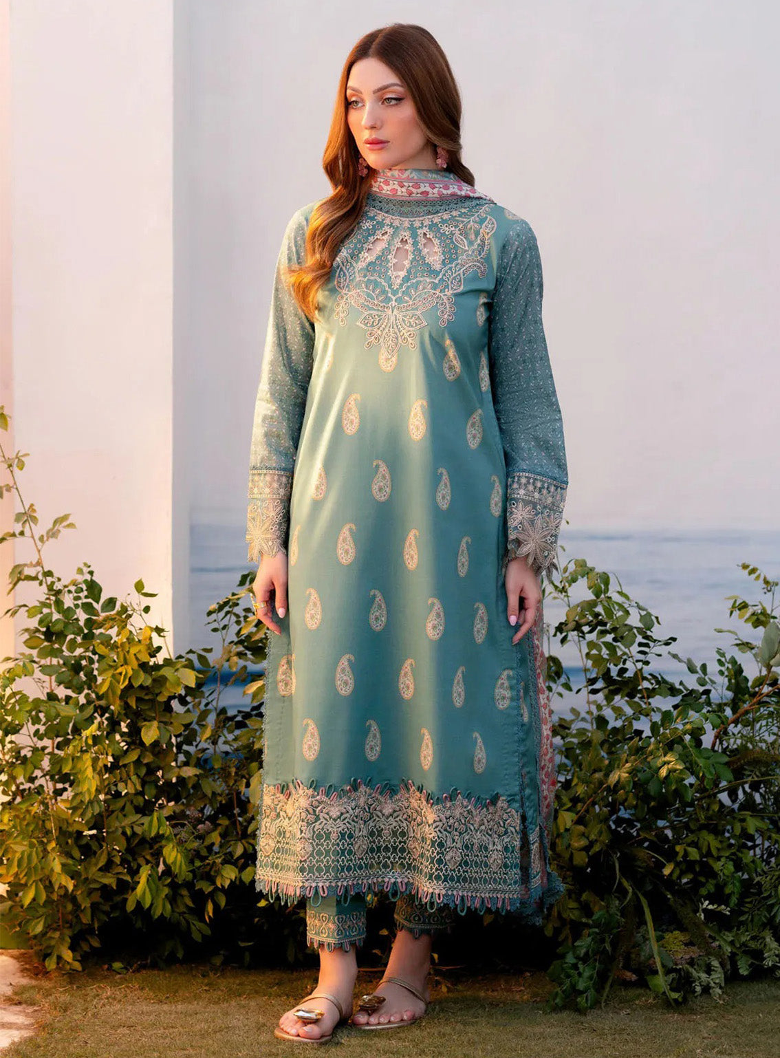 Shezlin By Aabyaan Embroidered Chikankari 3 Piece Unstitched Suit ABY25S D-AR-08 SIBEL Shezlin By Aabyaan Embroidered Chikankari 3 Piece Unstitched Suit ABY25S D-AR-08 SIBEL
