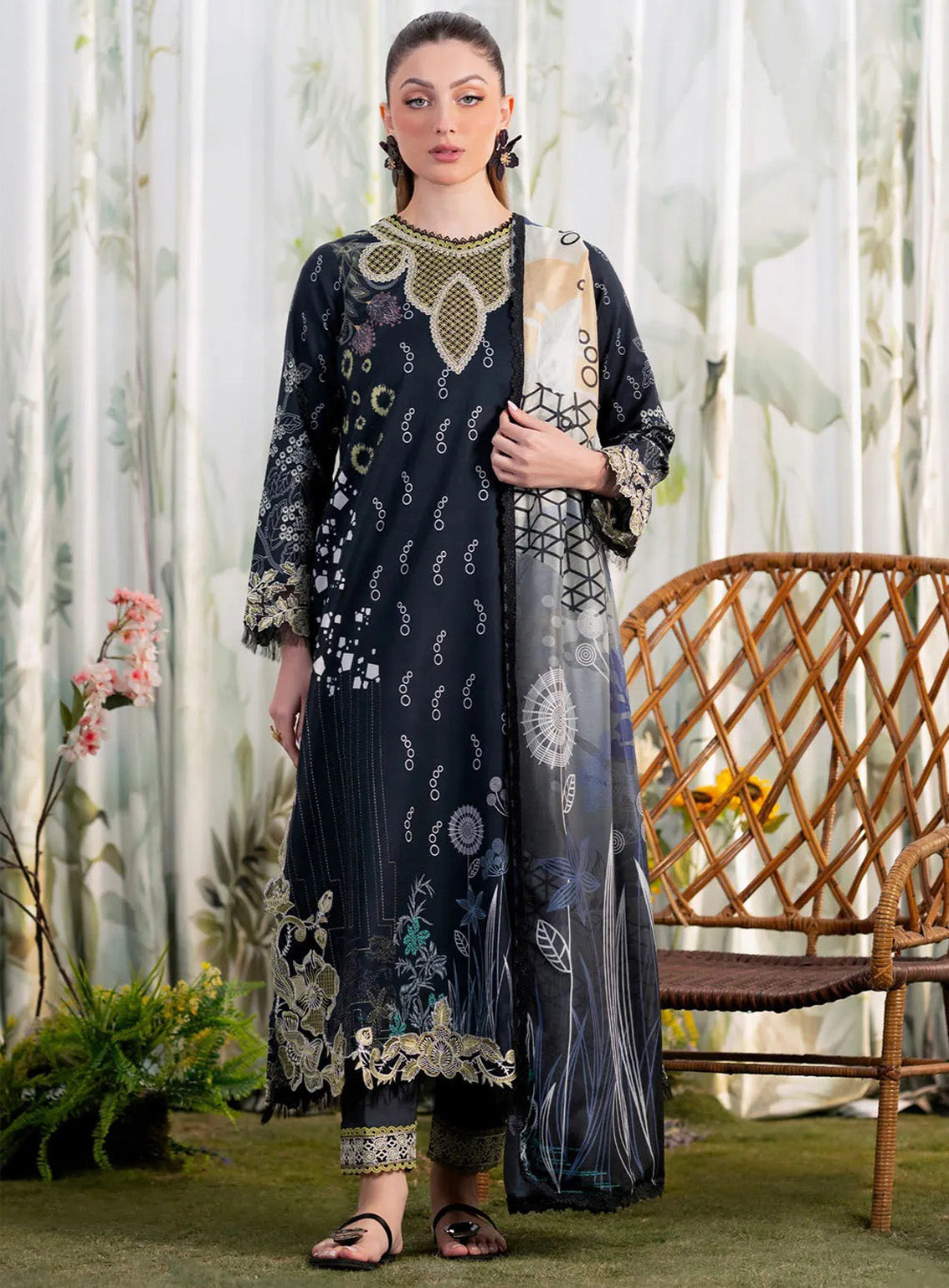 Shezlin By Aabyaan Embroidered Chikankari 3 Piece Unstitched Suit ABY25S D-AR-10 NAZAN Shezlin By Aabyaan Embroidered Chikankari 3 Piece Unstitched Suit ABY25S D-AR-10 NAZAN