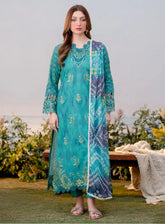 Shezlin By Aabyaan Embroidered Chikankari 3 Piece Unstitched Suit ABY25S D-AR-11 ESLEM