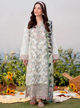 Shezlin By Aabyaan Embroidered Chikankari 3 Piece Unstitched Suit ABY25S D-AR-12 YELDA