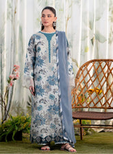 Shezlin By Aabyaan Embroidered Chikankari 3 Piece Unstitched Suit ABY25S D-AR-14 ARZU