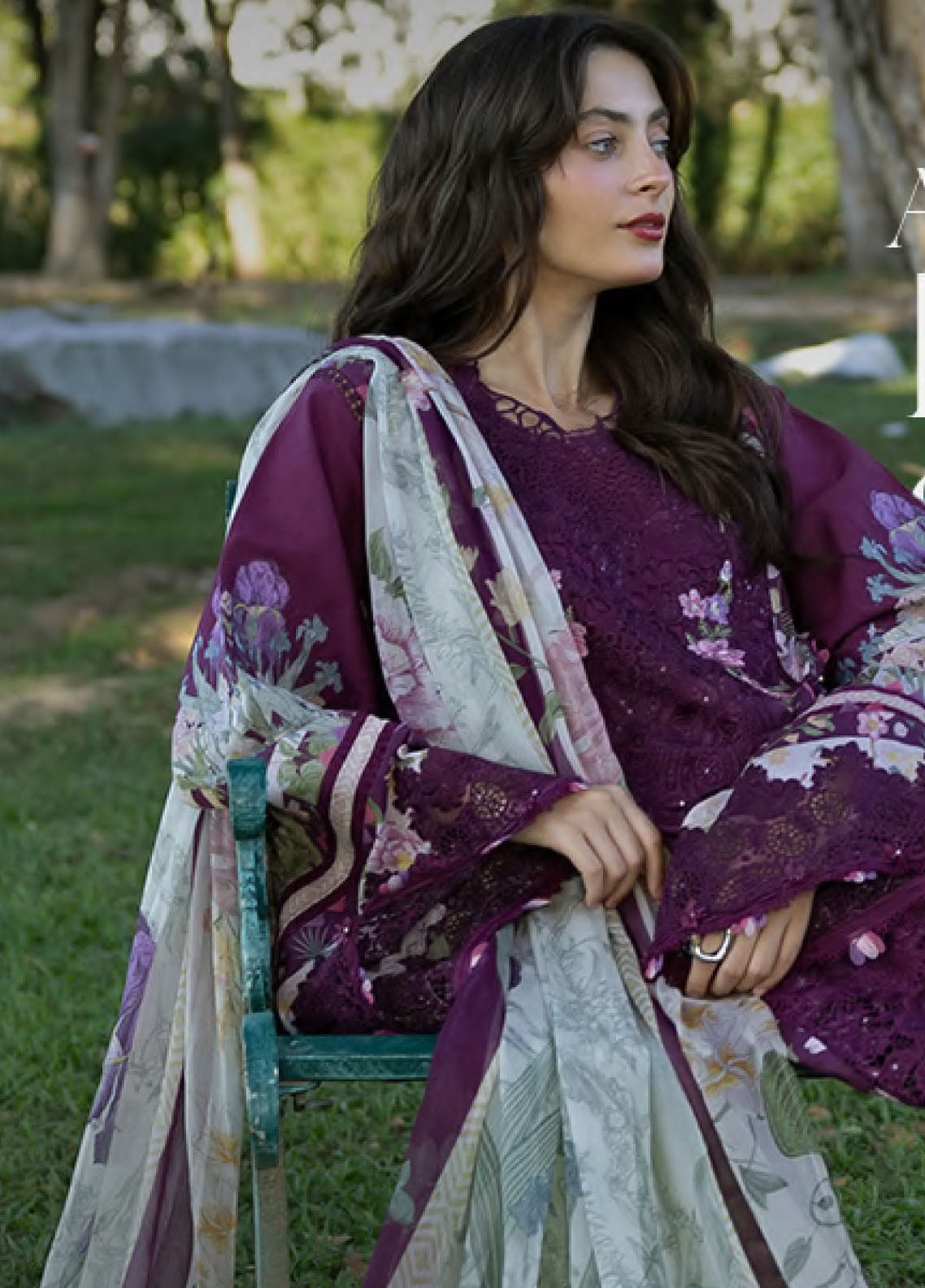 Signature By Elaf Embroidered Lawn 3 Piece Unstitched Suit EF26SEP D-ESA-5B DARLING PLUM Signature By Elaf Embroidered Lawn 3 Piece Unstitched Suit EF26SEP D-ESA-5B DARLING PLUM