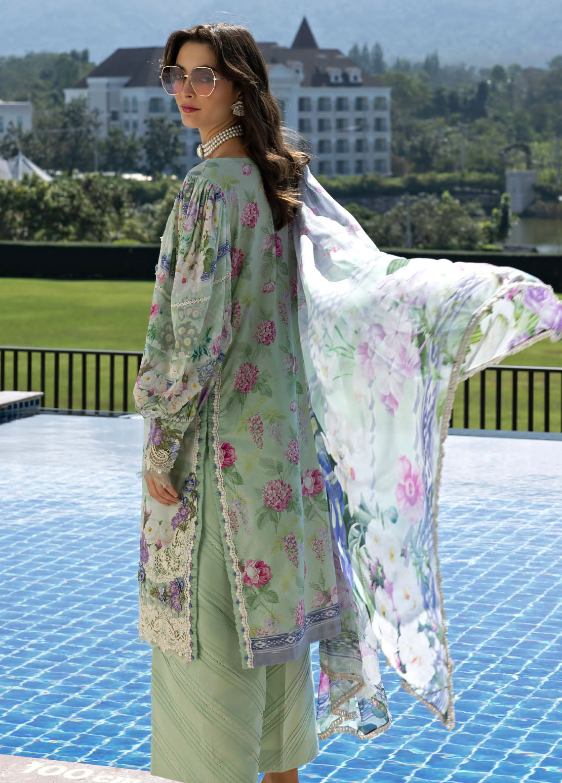 Signature By Elaf Embroidered Lawn 3 Piece Unstitched Suit EF26SEP D-ESA-6B EVELINE WHISPER Signature By Elaf Embroidered Lawn 3 Piece Unstitched Suit EF26SEP D-ESA-6B EVELINE WHISPER